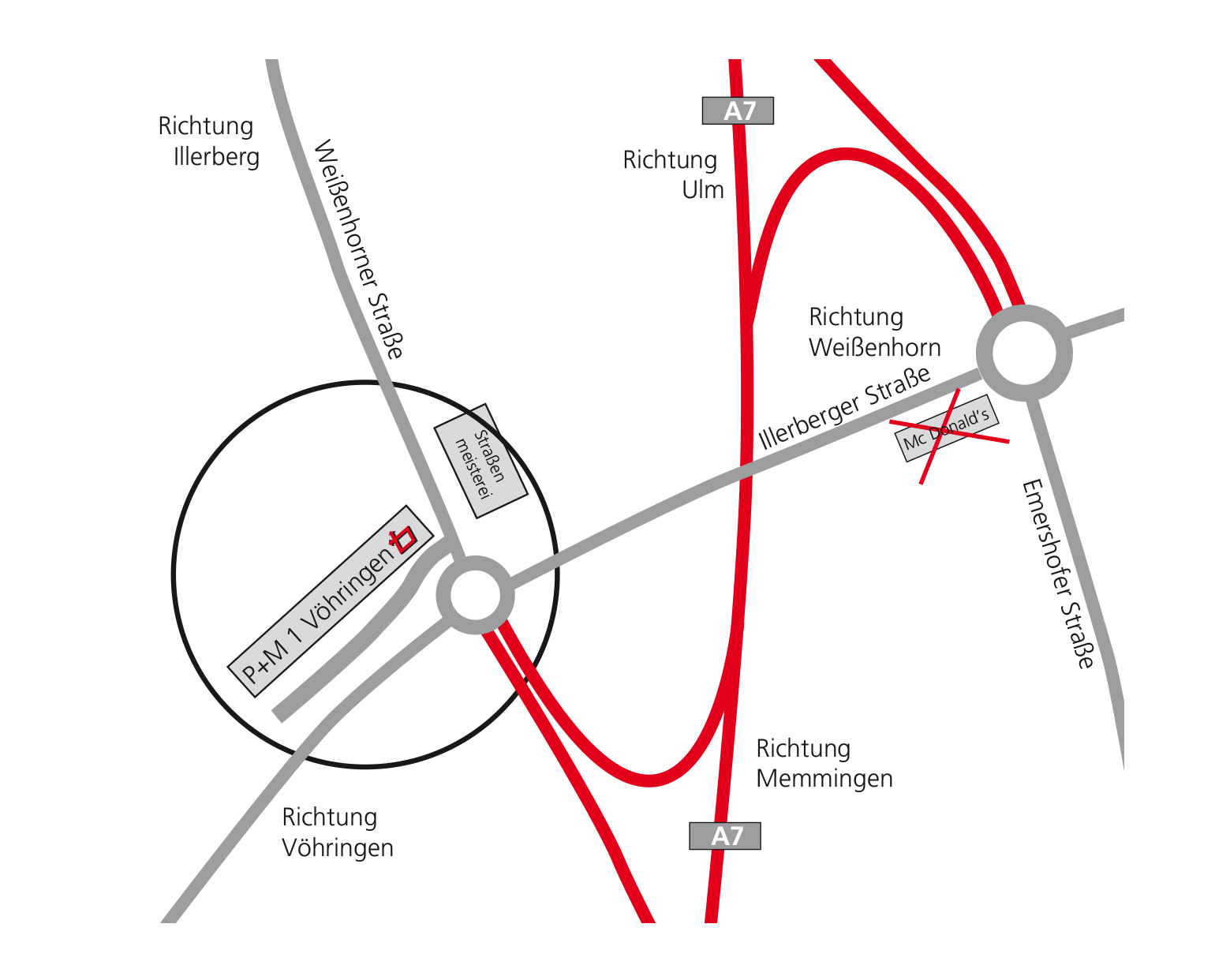 Vöhringen, P + M an A7, P1
